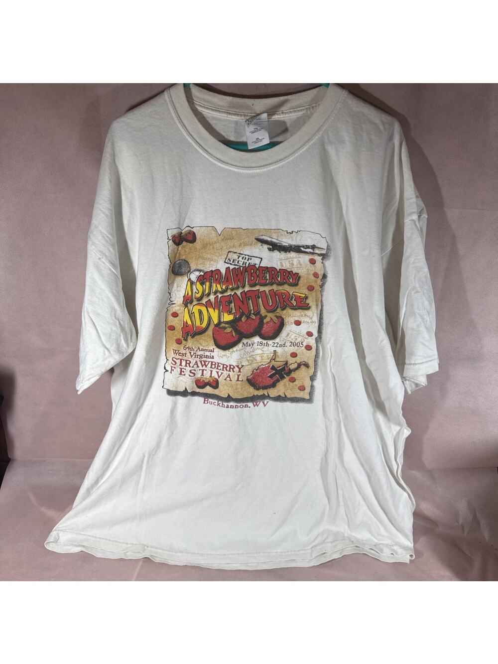 Vintage Strawberry Festival Shirt Adult XXL 2005 64th Annual West Virginia AA1